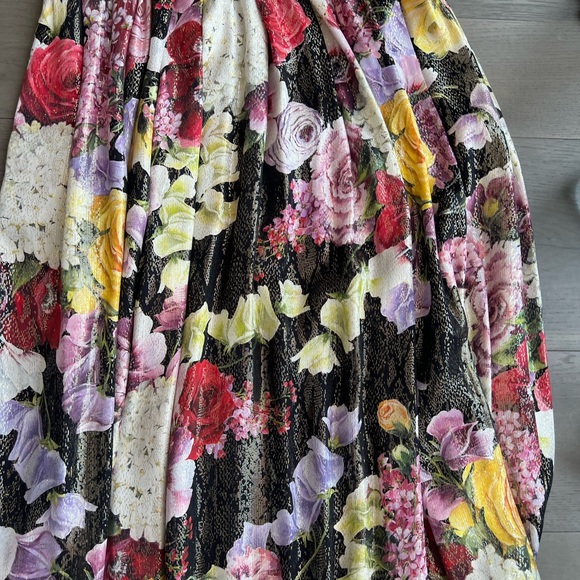 Dolce & Gabbana luminescent Floral Silk Dress Size 44 - Picture 3 of 5